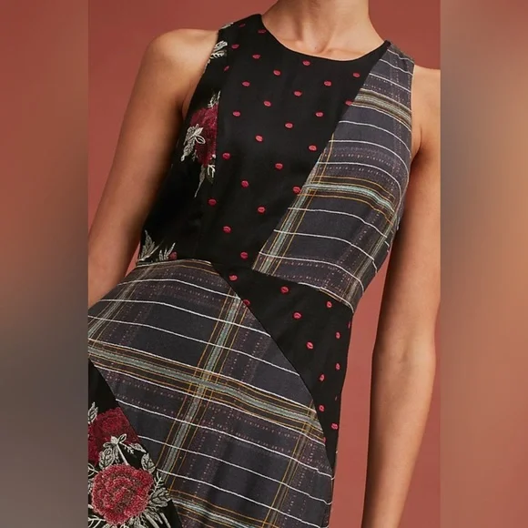 Anthropologie X Mauve Patterned Bliss Dress Size 6 NWOT - Picture 7 of 10